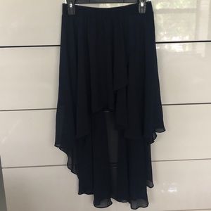 Forever 21 Navy Hi-Lo Skirt